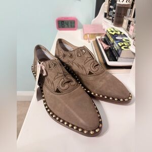 Free People twin falls studded loafer